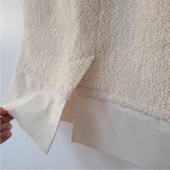 Cream White BCBG MAXAZRIA wool pencil skirt - Picture 8 of 10